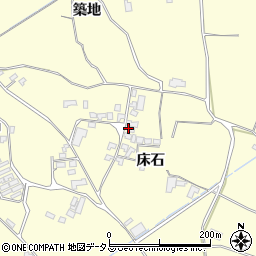 徳島県阿波市吉野町西条床石周辺の地図