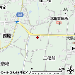 徳島県阿波市市場町上喜来二俣前261周辺の地図