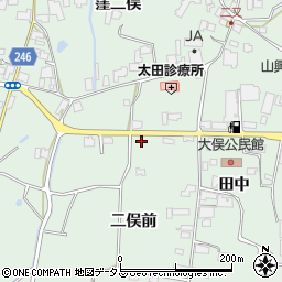 徳島県阿波市市場町上喜来二俣前周辺の地図