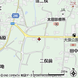 徳島県阿波市市場町上喜来二俣前262周辺の地図