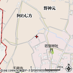 徳島県徳島市国府町西黒田西傍示117周辺の地図