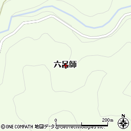 山口県岩国市六呂師周辺の地図
