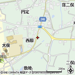 徳島県阿波市市場町上喜来西原235周辺の地図