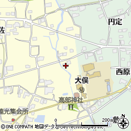 徳島県阿波市市場町大俣行峯261周辺の地図