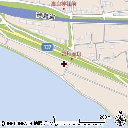 徳島県徳島市応神町古川西周辺の地図