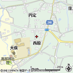 徳島県阿波市市場町上喜来西原周辺の地図