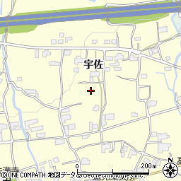 徳島県阿波市市場町大俣宇佐周辺の地図