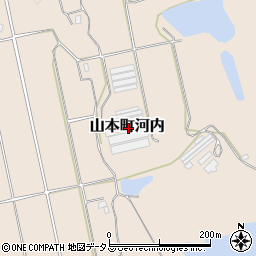 香川県三豊市山本町河内周辺の地図