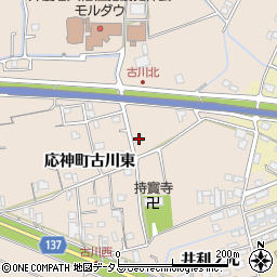 徳島県徳島市応神町古川北14周辺の地図