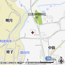 徳島県阿波市土成町水田中筋17周辺の地図