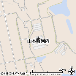 香川県三豊市山本町河内547周辺の地図