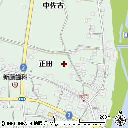 徳島県阿波市市場町上喜来正田周辺の地図