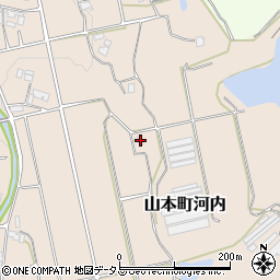 香川県三豊市山本町河内517周辺の地図