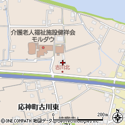 徳島県徳島市応神町古川北24周辺の地図