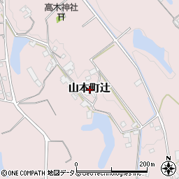 香川県三豊市山本町辻周辺の地図