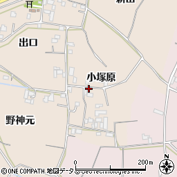 徳島県徳島市国府町佐野塚小塚原周辺の地図