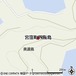 愛媛県今治市宮窪町四阪島周辺の地図