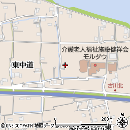 徳島県徳島市応神町古川北42周辺の地図