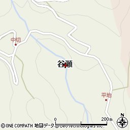 奈良県吉野郡十津川村谷瀬周辺の地図