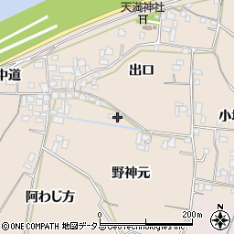 徳島県徳島市国府町佐野塚野神元周辺の地図