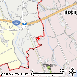 香川県三豊市山本町辻3876周辺の地図