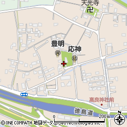 徳島県徳島市応神町古川高良67周辺の地図