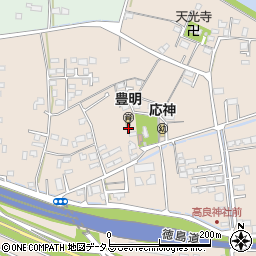 徳島県徳島市応神町古川高良73周辺の地図