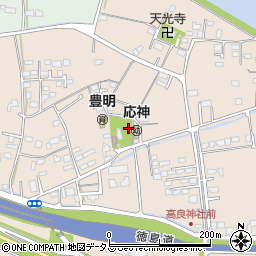 徳島県徳島市応神町古川高良74周辺の地図