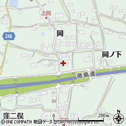 徳島県阿波市市場町上喜来岡1715周辺の地図