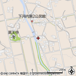 香川県三豊市山本町河内355周辺の地図