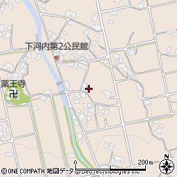 香川県三豊市山本町河内376周辺の地図