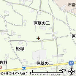 徳島県阿波市土成町吉田笹草の二周辺の地図