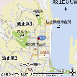 松屋精肉店波止浜店周辺の地図