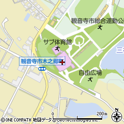 観音寺市立総合体育館周辺の地図