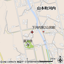 香川県三豊市山本町河内3703周辺の地図