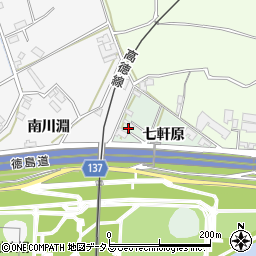 徳島県徳島市応神町中原七軒原83-4周辺の地図