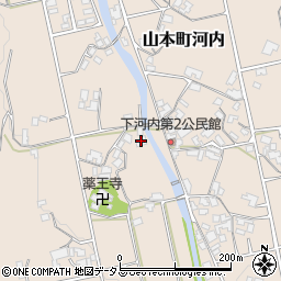 香川県三豊市山本町河内3702周辺の地図