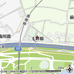 徳島県徳島市応神町中原七軒原周辺の地図