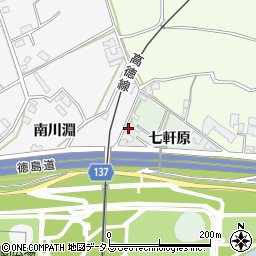徳島県徳島市応神町中原七軒原83周辺の地図