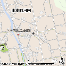 香川県三豊市山本町河内345-1周辺の地図