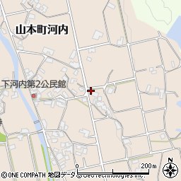香川県三豊市山本町河内342周辺の地図