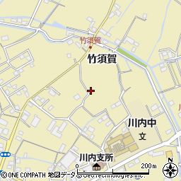 徳島県徳島市川内町竹須賀周辺の地図