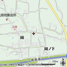 徳島県阿波市市場町上喜来岡1618周辺の地図