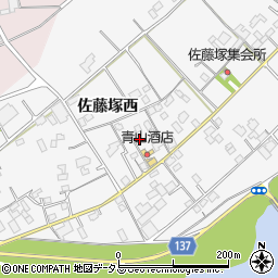 徳島県板野郡上板町佐藤塚西周辺の地図