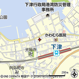 下津郵便局周辺の地図