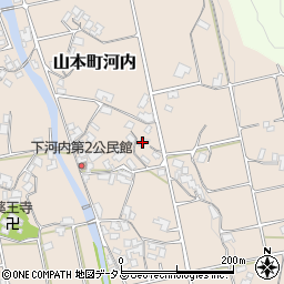 香川県三豊市山本町河内268-1周辺の地図
