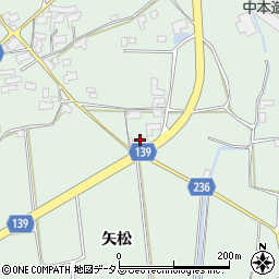 徳島県阿波市土成町土成矢松周辺の地図