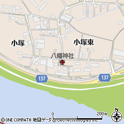 八幡神社周辺の地図