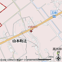 香川県三豊市山本町辻3496-3周辺の地図