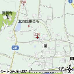 上岡周辺の地図